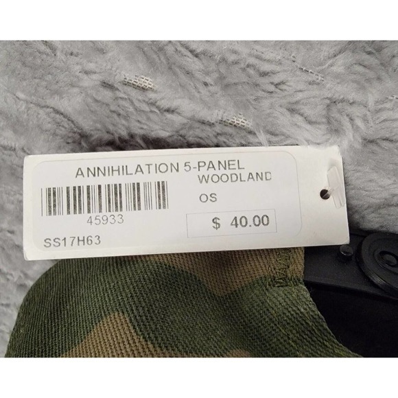 Supreme Annihilation 5-Panel Woodland Camoflauge Hat‎ Cap 17 SS Box Logo New - Picture 5 of 7